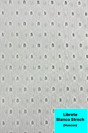 Librete Strech Blanco (huecos) — Librete Stretch