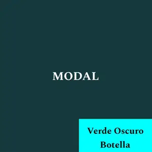 Verde Oscuro Botella — Modal