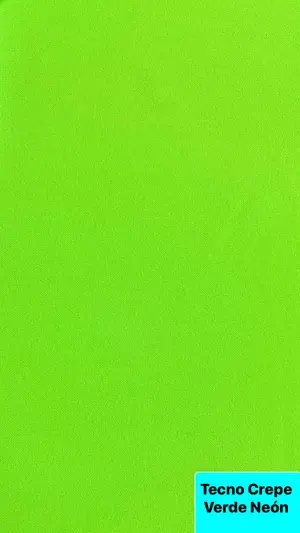 Tecno Crepe Verde Neon — Tecno Crepe